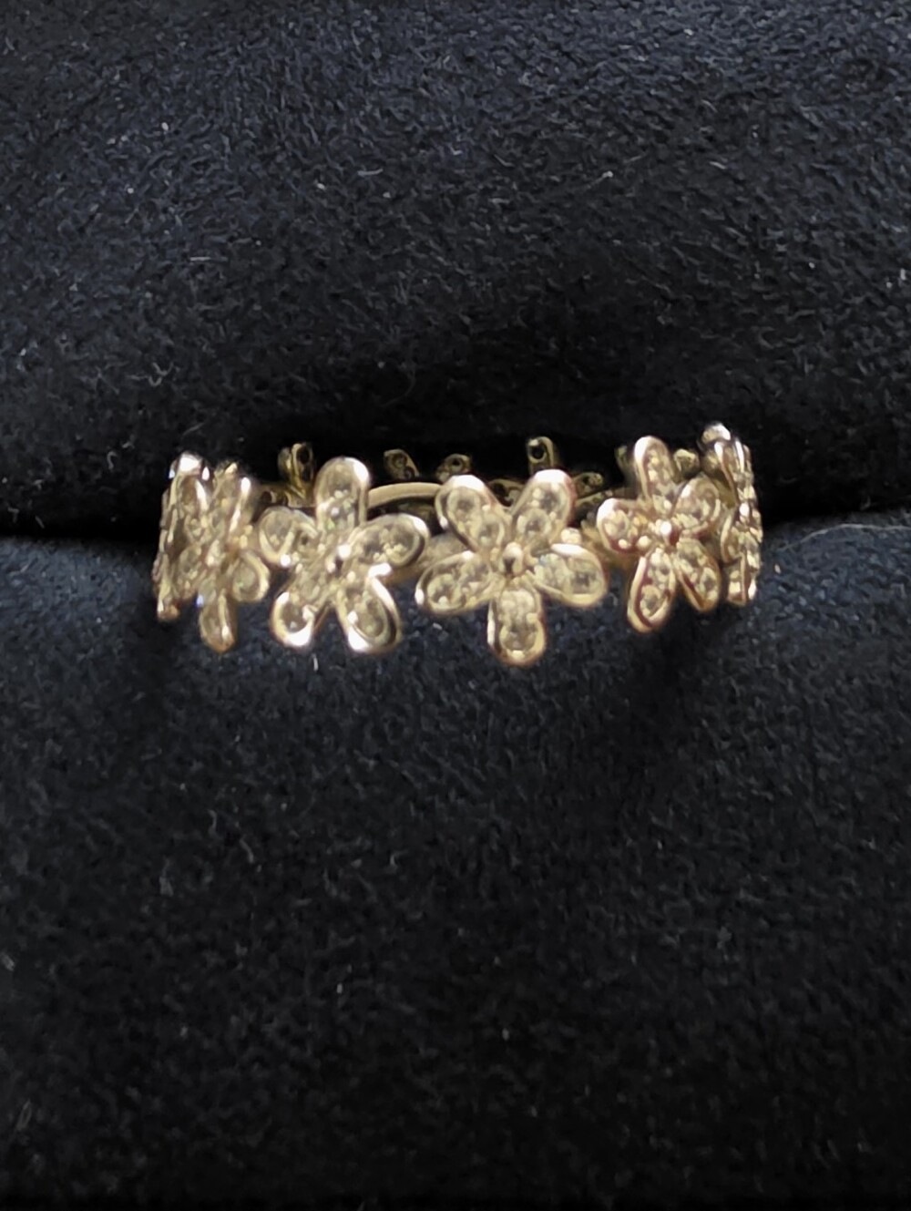 925 Silver Pandora CZ Ring (Vintage)